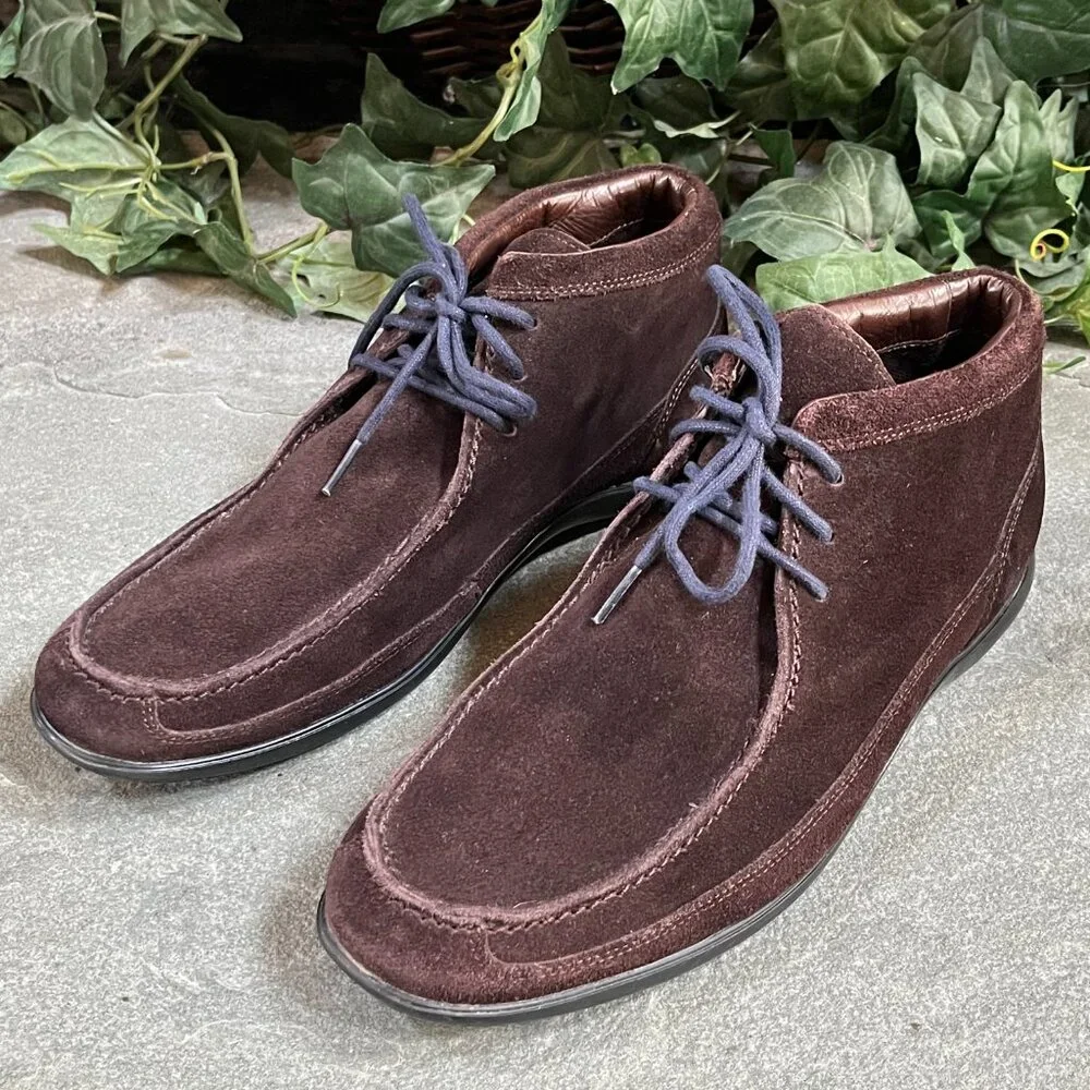 Cole Haan Air Jameson Chukka Ankle Boots Dark Brown Suede Men's Size 10.5 M